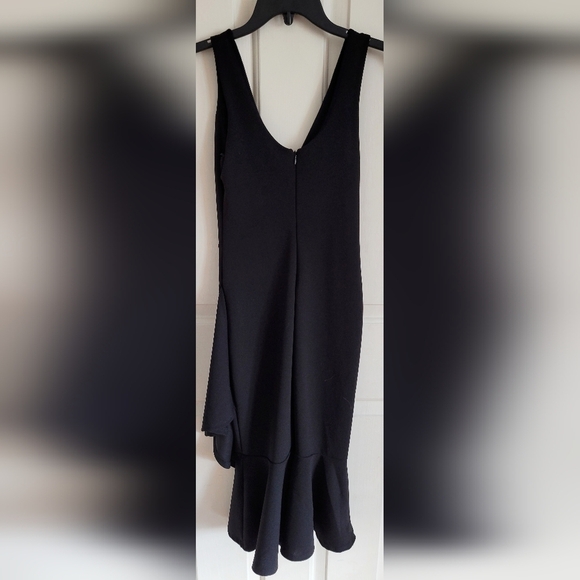 NWT Lulus Modern Maiden Black Asymmetrical Midi LBD Hoco Dress Size Small - Picture 7 of 11